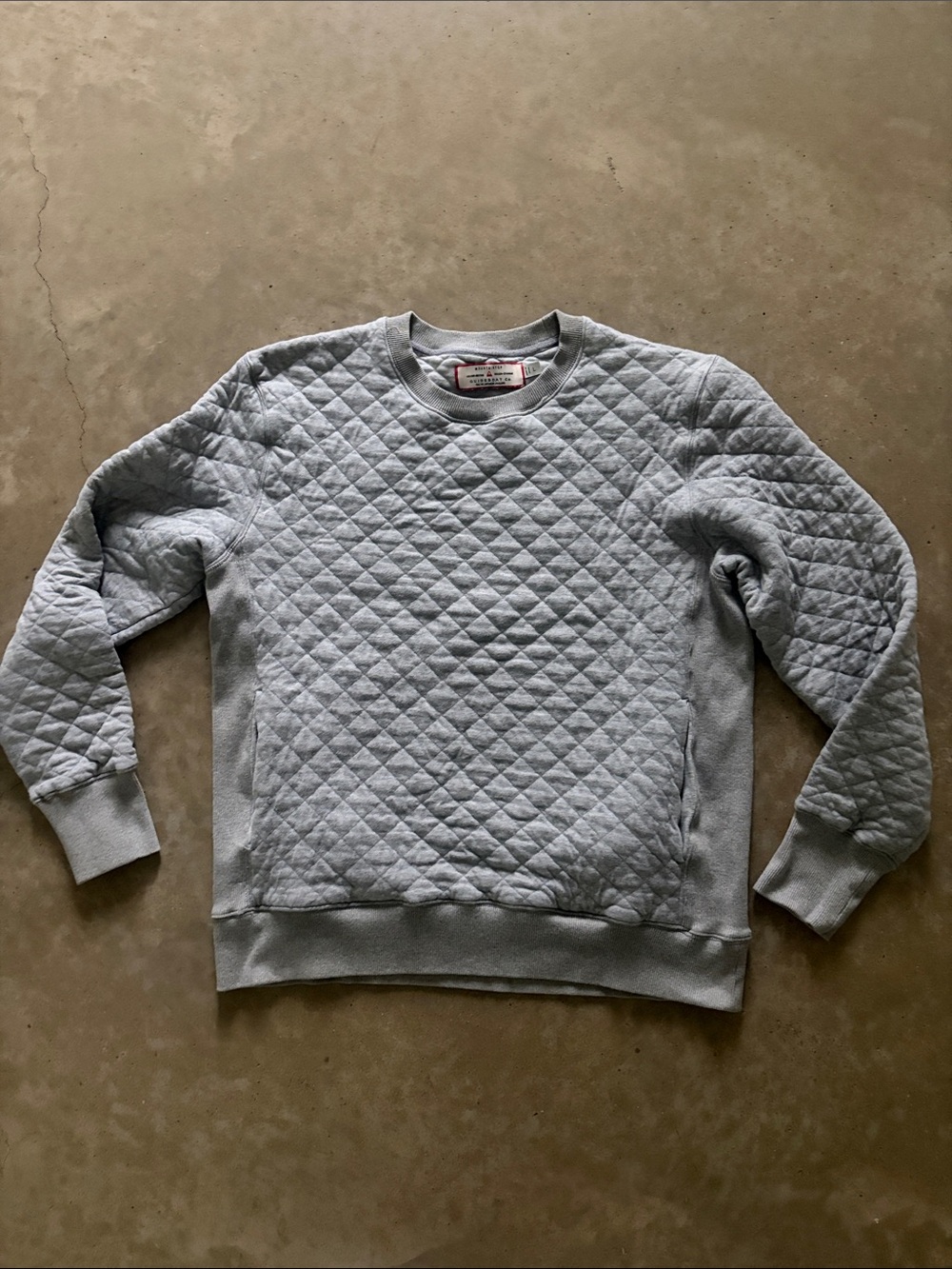 Guideboat Co Mountaintop Quilted Japanese Jacquard Sweatshirt